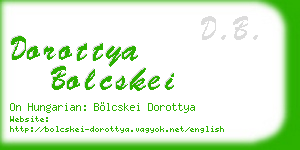dorottya bolcskei business card